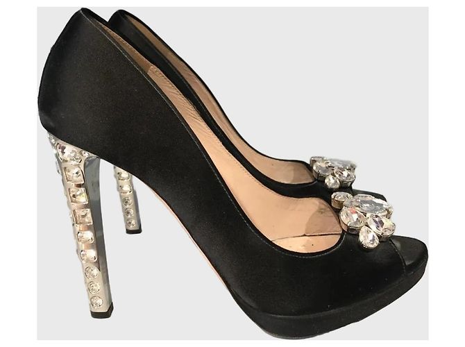 Décolleté Miu Miu neri T.38,5 Nero