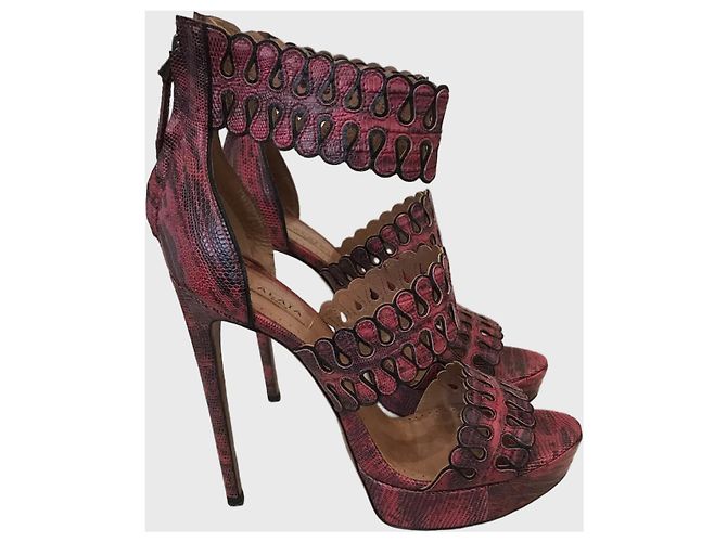 Alaïa Sandali Alaia rosa T.39