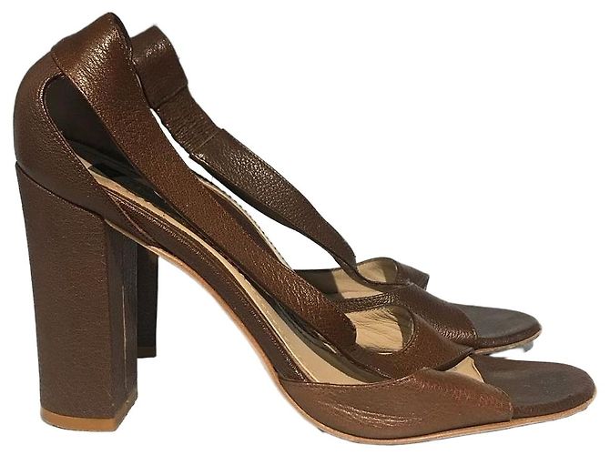Etro Brown Leather Sandals Size 37