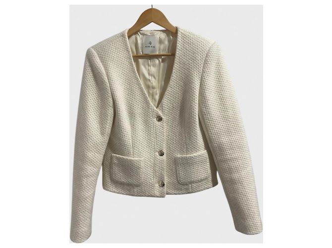 Anine Bing weiße Jacke T.S