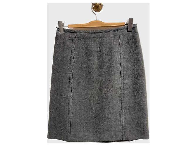 Jupe Prada grise T.38 Grey
