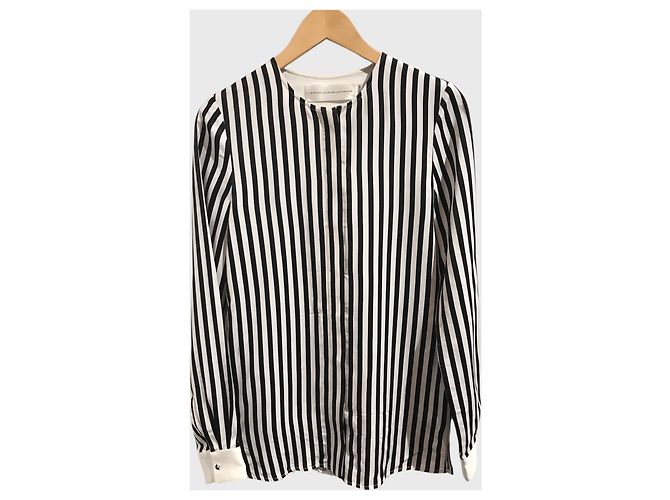 Camicia Victoria Beckham a righe T.34 Nero
