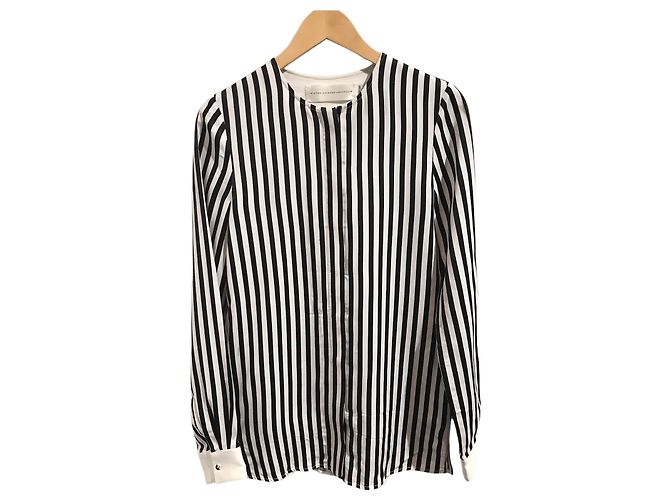 Camisa Victoria Beckham riscada T.34 Preto