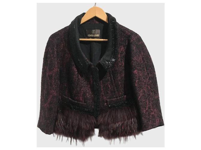 Roberto Cavalli Jacke bordeaux T.36