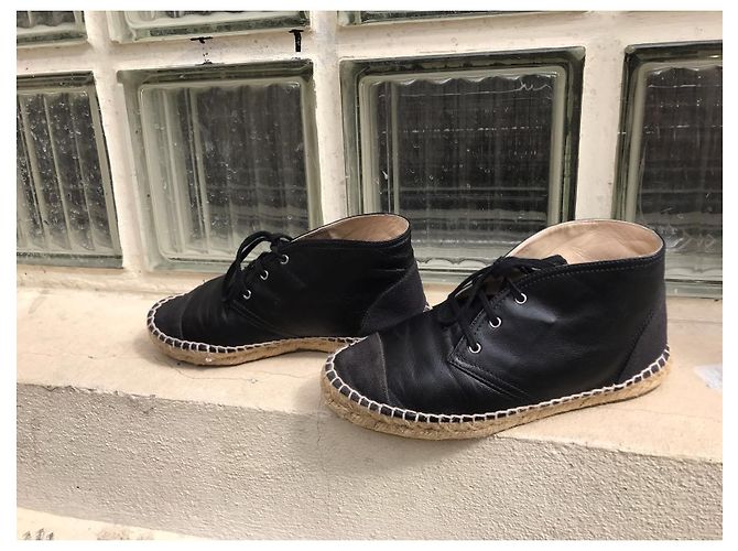 Espadrilles Chanel T.37 Schwarz