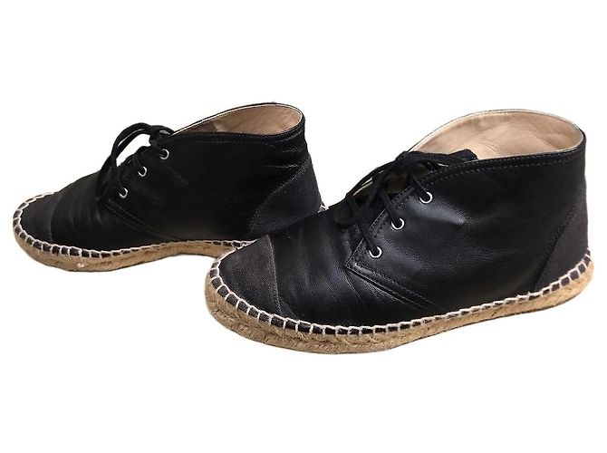 Espadrilles Chanel T.37 Preto