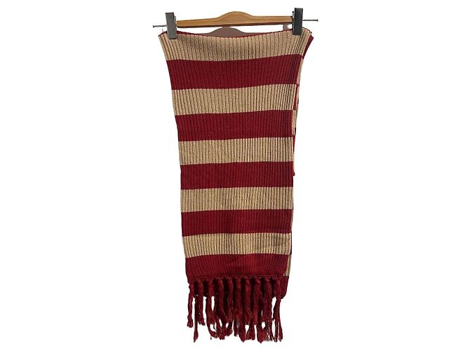 Valentino Garavani Echarpe Valentino rayée Red