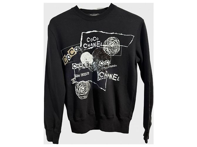 Sweatshirt Chanel preto T.XS