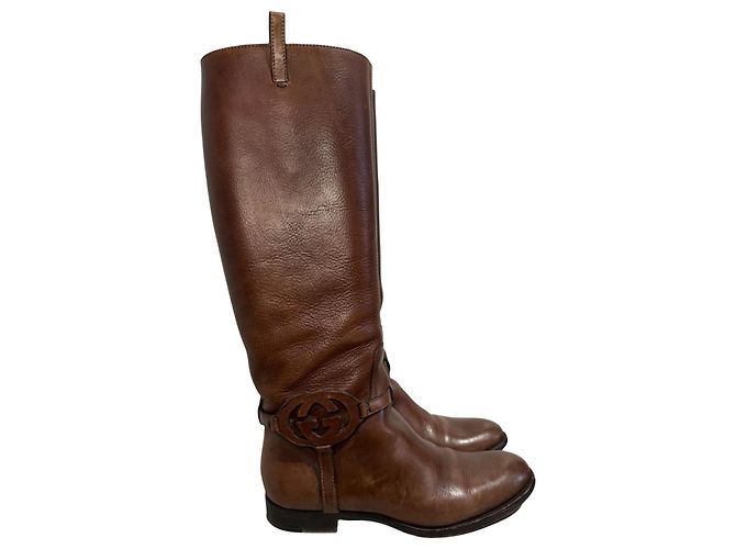 Botas Gucci marrones T.36,5 Castaño