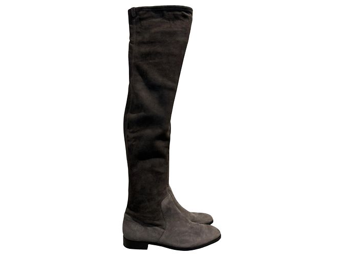 Botas Sergio Rossi cinzentas T.37,5 Cinza