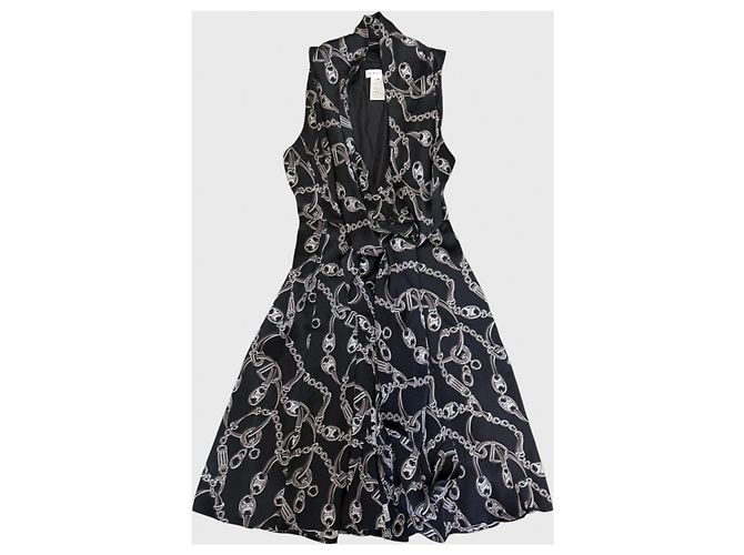 Triomphe Céline Celine Kleid schwarz T.38