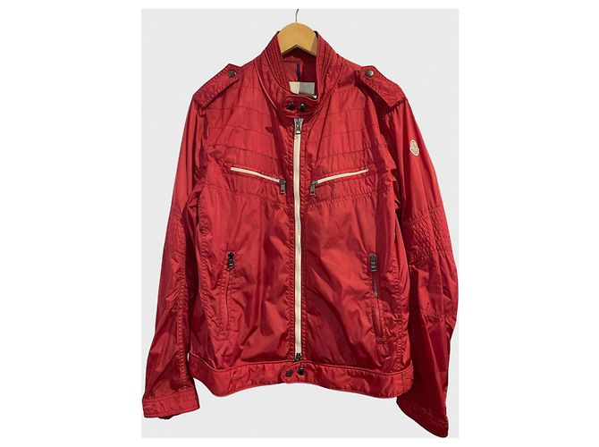 Giacca Moncler rossa T.5 Rosso
