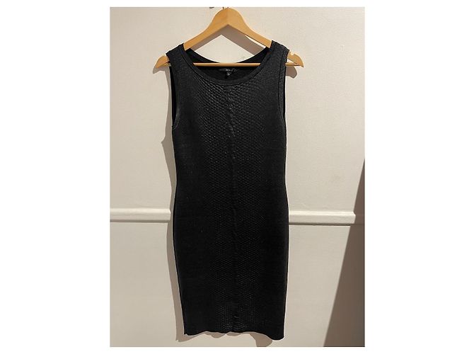 Gucci Black Mesh Python Effect Dress Size L