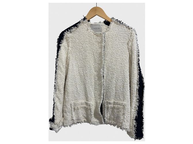 Lanvin Jacke ecru T.38 Beige
