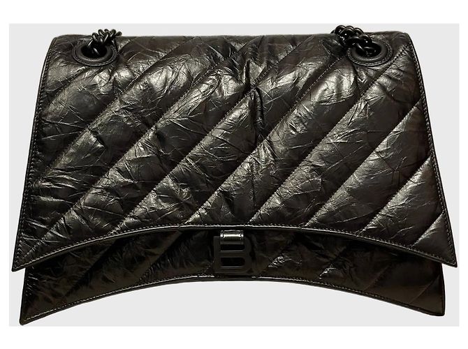 Borsa Balenciaga Crush Nera Nero