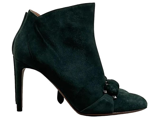 Alaïa Botas de cano curto Alaia verdes T.38