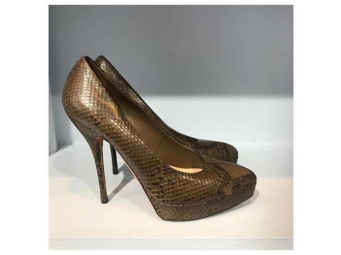 Décolleté Gucci marroni T.39,5 Marrone