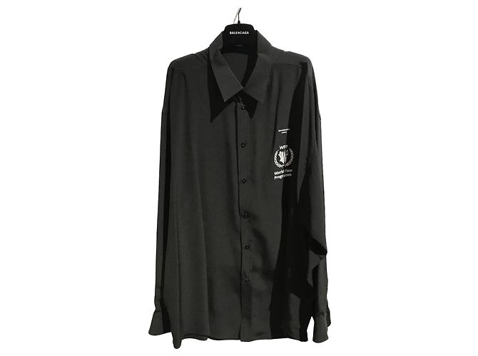 Camicia Balenciaga nera T.34