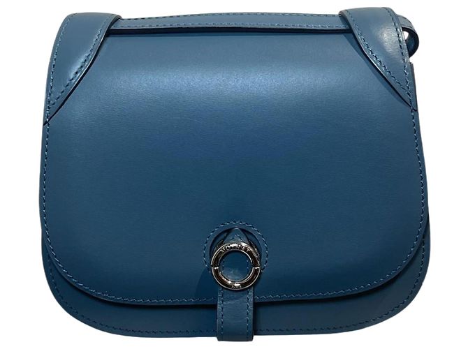 Moynat Blue Leather Handbag