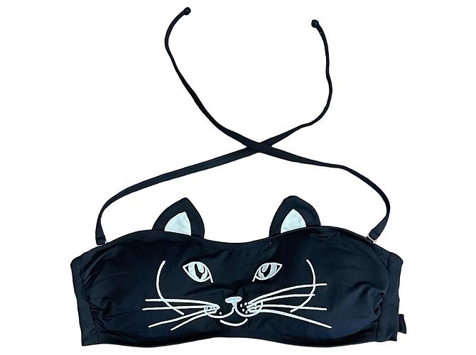 Autre Marque Bikini-Oberteil Natavakim T.36 Schwarz