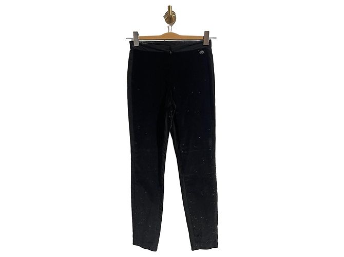 Pantaloni Chanel neri T.34 Nero