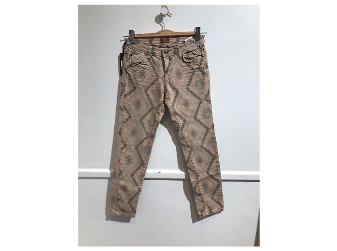 Autre Marque Vaqueros Heartless estampados T.26 Beige
