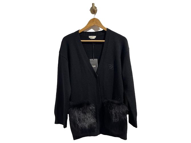 Fendi Weste schwarz T.38 Neu