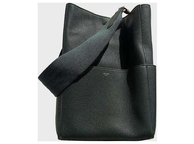 Céline Sac Celine Seau sangle vert