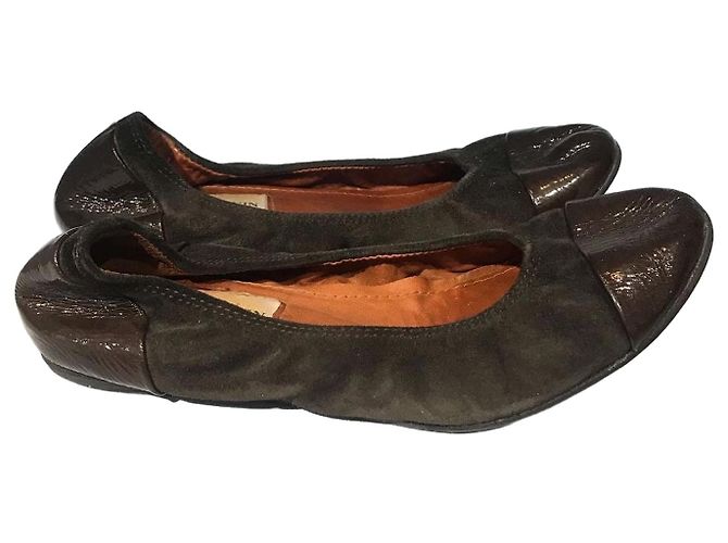 Sapatilhas Lanvin castanhas T.36,5 Marrom