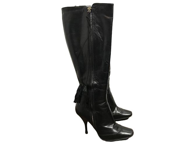 Bottes Louis Vuitton T.36,5 Noir