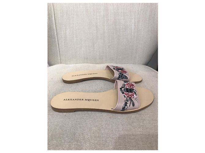 Sandali Alexander McQueen rosa T.38,5