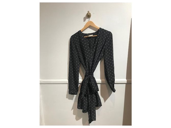 Autre Marque Saint Laurent Kleid schwarz T.42