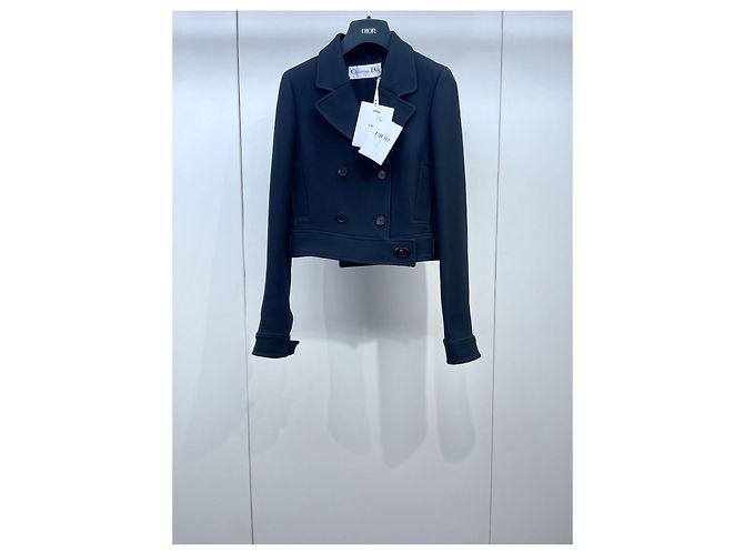 Autre Marque Dior Navy Wool Jacket Size 34 Multiple colors