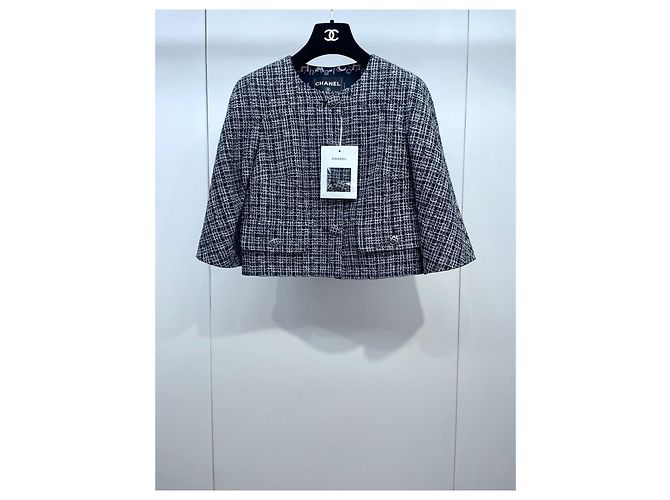 Chanel Tweed Jacket Multi Color Size 34 Multiple colors