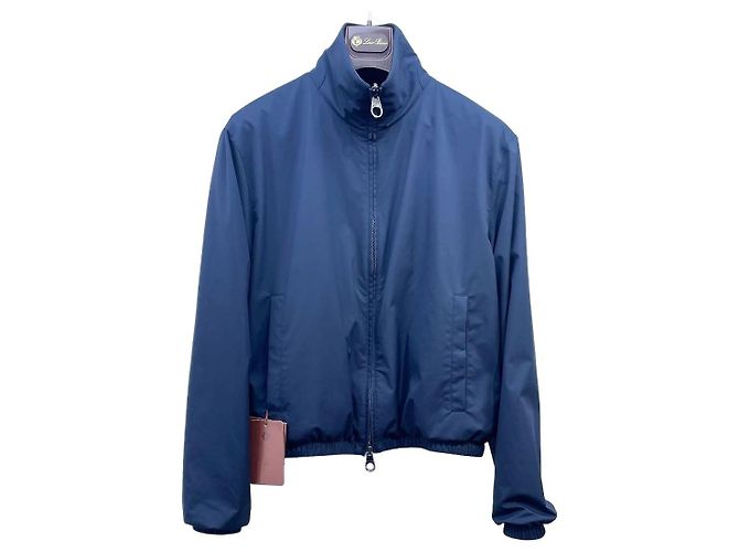 Chaqueta Loro Piana Navy de Cachemira Reversible Multicolor
