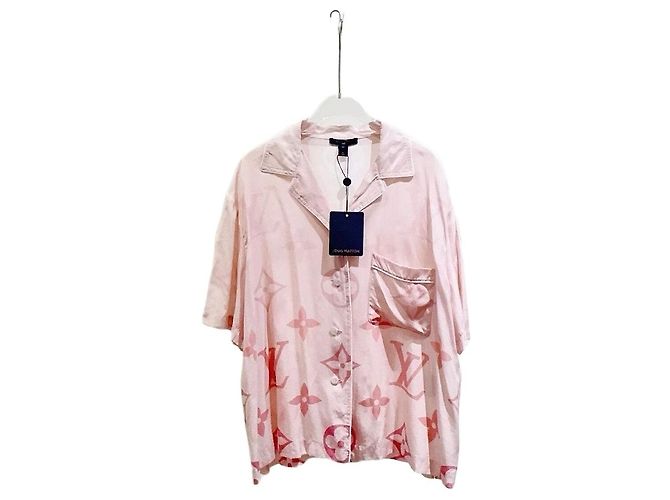 Louis Vuitton Monogram Silk Top Pink Multiple colors