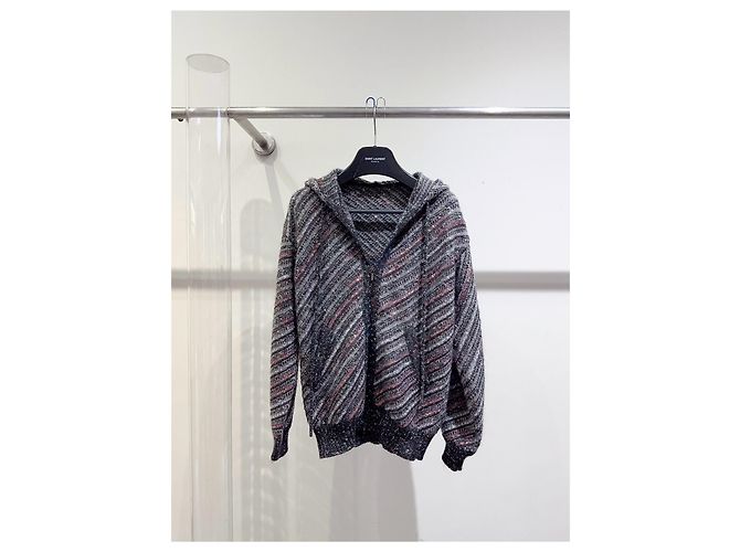 Giacca Chanel in tweed con paillettes e cappuccio Multicolore
