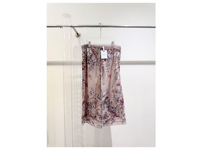 Autre Marque Pantalones Dior con Estampado Floral de Algodón Multicolor