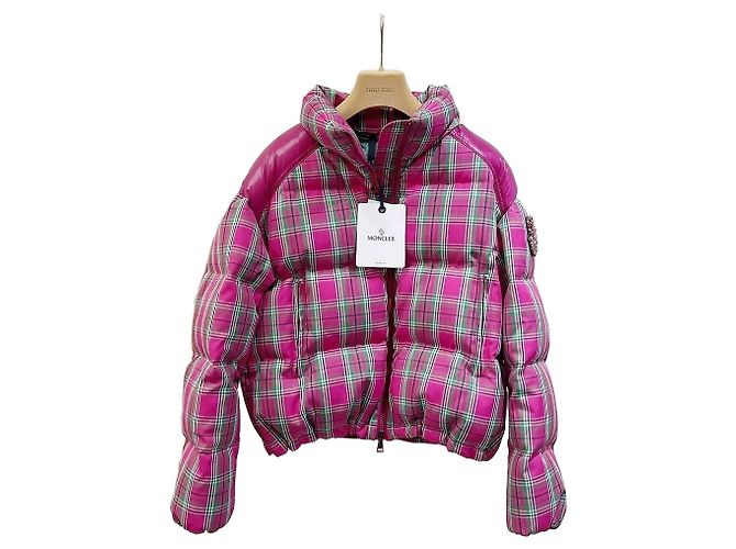 Moncler Puffer Jacket Swarovski Crystal Check Pattern Women Multiple colors