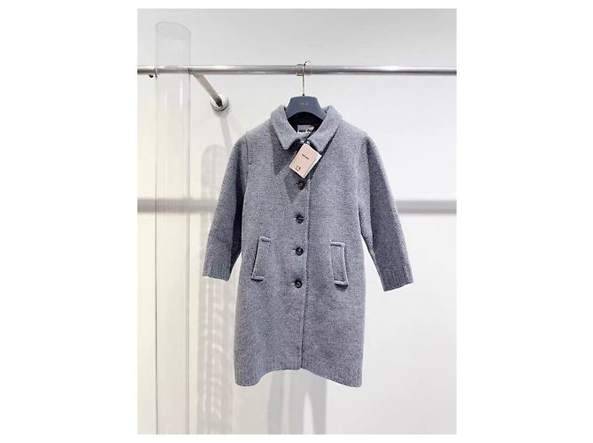 Chaqueta Miu Miu de lana gris Multicolor