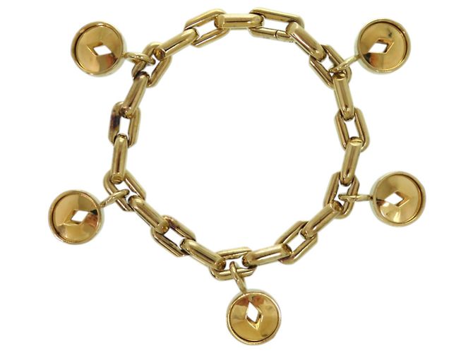 Pulseira com Medalhão Vazado Burberry Dourado