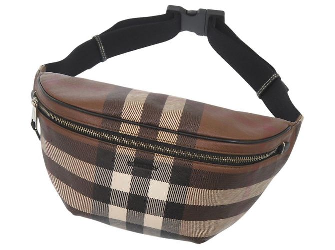 Sac banane Burberry Mini Caisson Marron