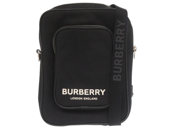 Borsa a tracolla Burberry in nylon eco Nero Bianco