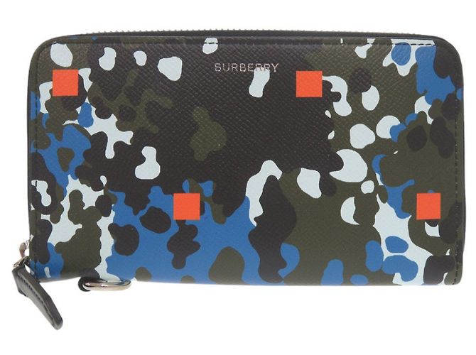 Burberry Camouflage Pattern Leather Wallet Multiple colors