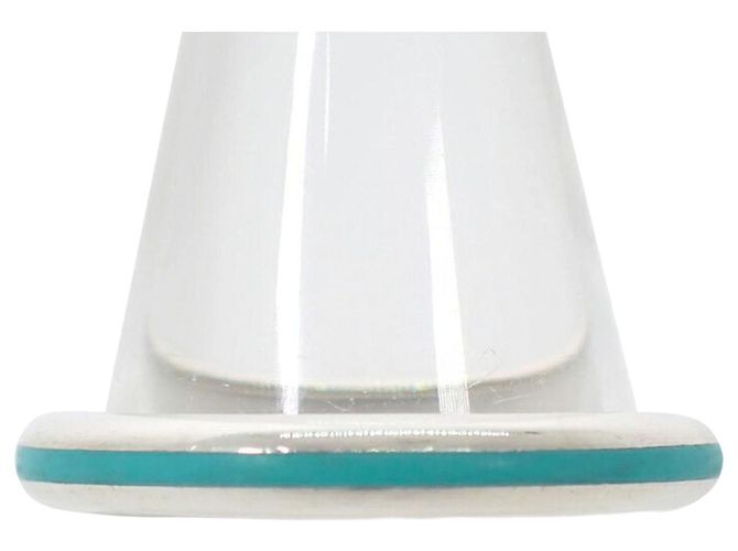 Autre Marque Anel Tiffany & Co. em prata de lei 925 com esmalte azul