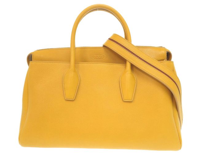 Borsa 2-Way in pelle gialla Tod's Giallo