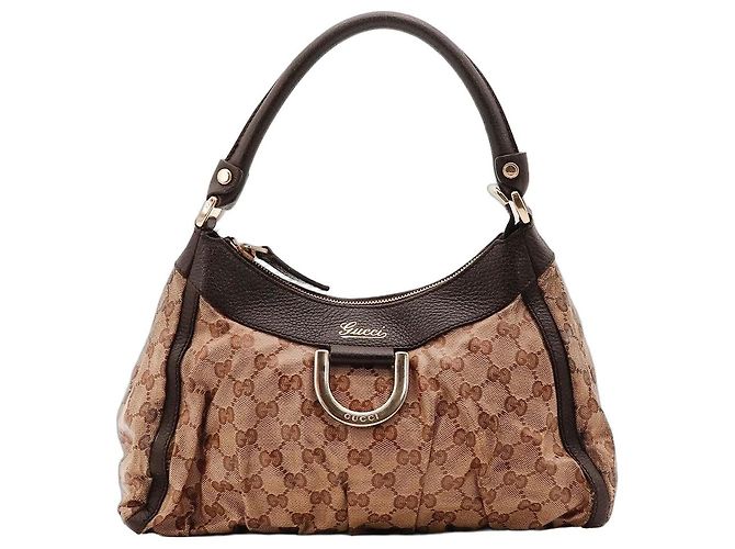 Borsa a tracolla Gucci Monogram GG Marrone