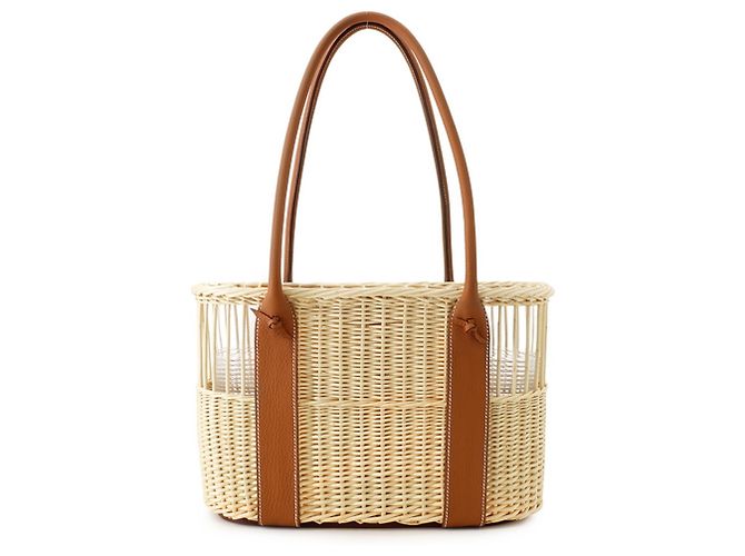 Hermès Borsa Hermes Bottle Basket Park Gold D'oro
