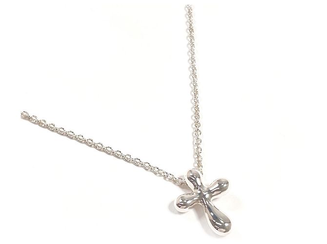 Autre Marque Collar Mini Cross Tiffany & Co. Plata