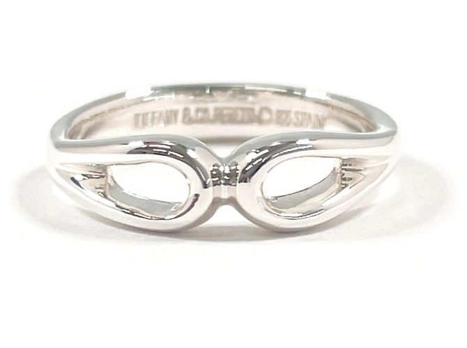 Autre Marque Anel Tiffany & Co. Double Open Teardrop Prata